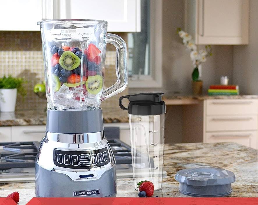 Quiet Blender with Cyclone® Glass Jar