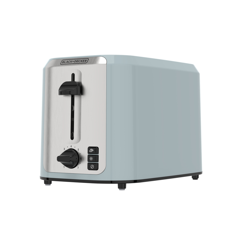 BLACK+DECKER 2-Slice Toaster with Extra-Wide Slots, Surf Spray