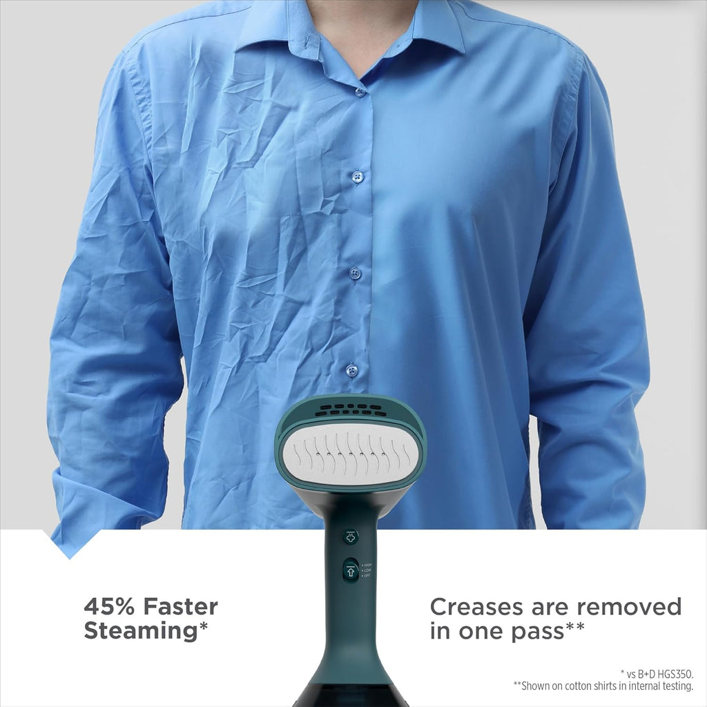 BLACK+DECKER VacuSteam Handheld Garment Steamer, 1400W