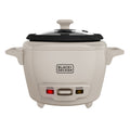 BLACK+DECKER 3-Cup Rice Cooker with Ceramic Nonstick Pot