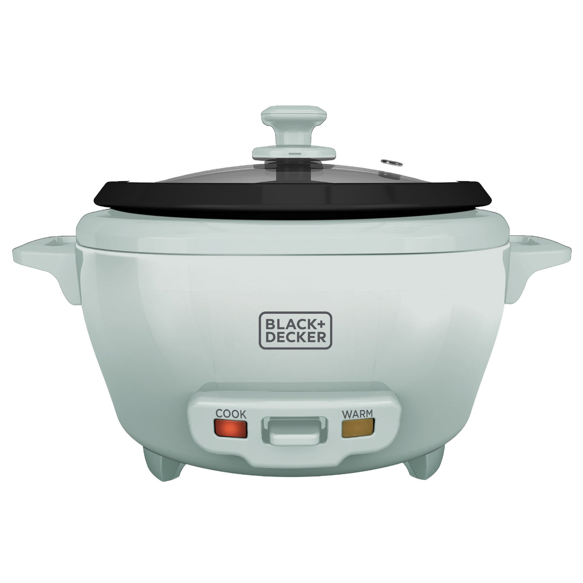 BLACK+DECKER 6-Cup Rice Cooker with Steaming Basket, Surf Spray