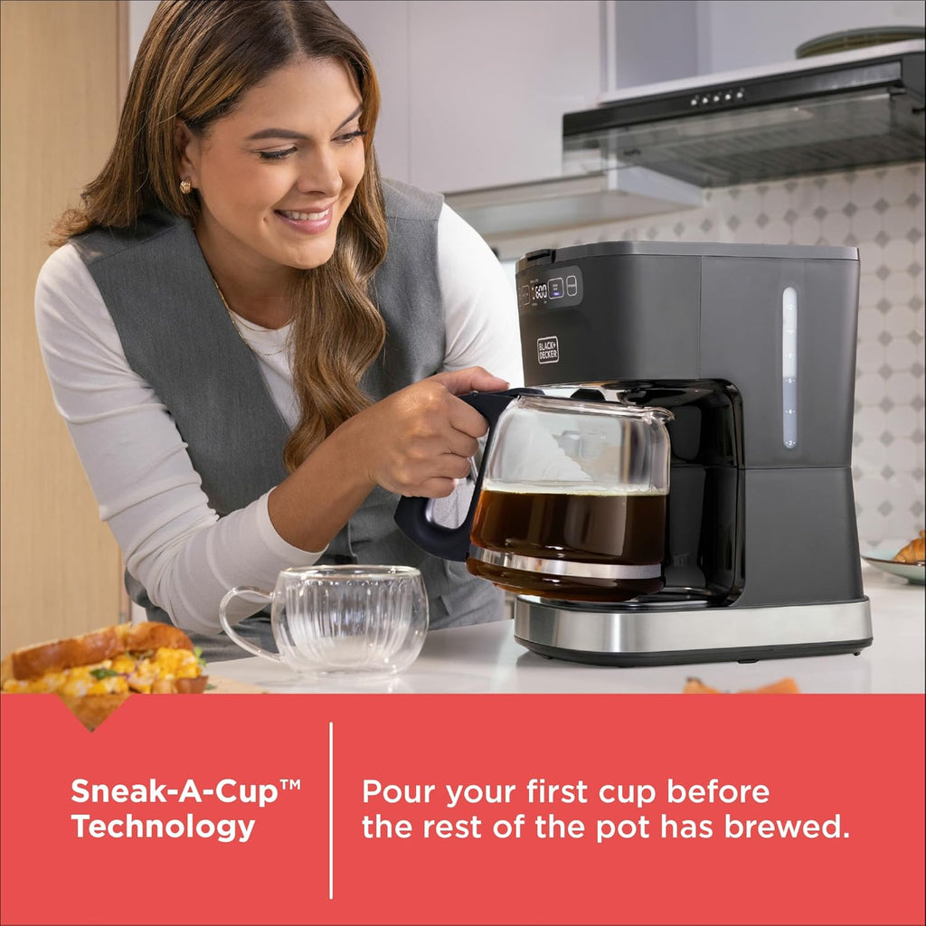 CAFÉCRAFT 12-Cup Programmable Coffee Maker