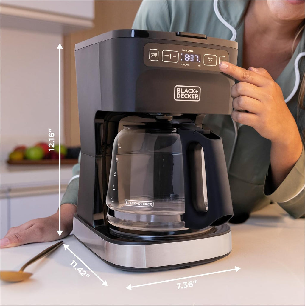CAFÉCRAFT 12-Cup Programmable Coffee Maker