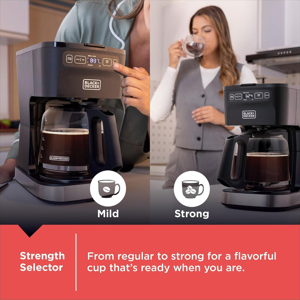 CAFÉCRAFT 12-Cup Programmable Coffee Maker
