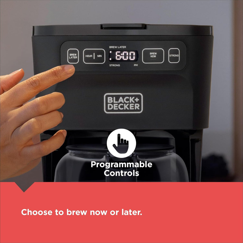 CAFÉCRAFT 12-Cup Programmable Coffee Maker