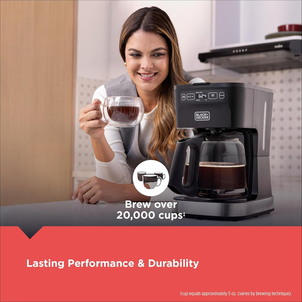 CAFÉCRAFT 12-Cup Programmable Coffee Maker