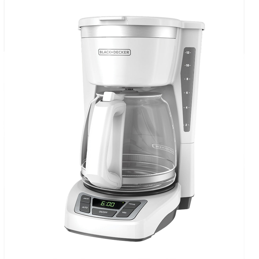12 Cup Programmable Coffeemaker - White