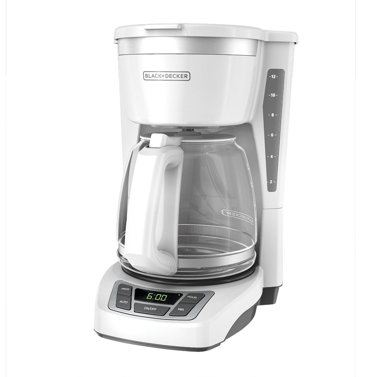 12 Cup Programmable Coffeemaker - White