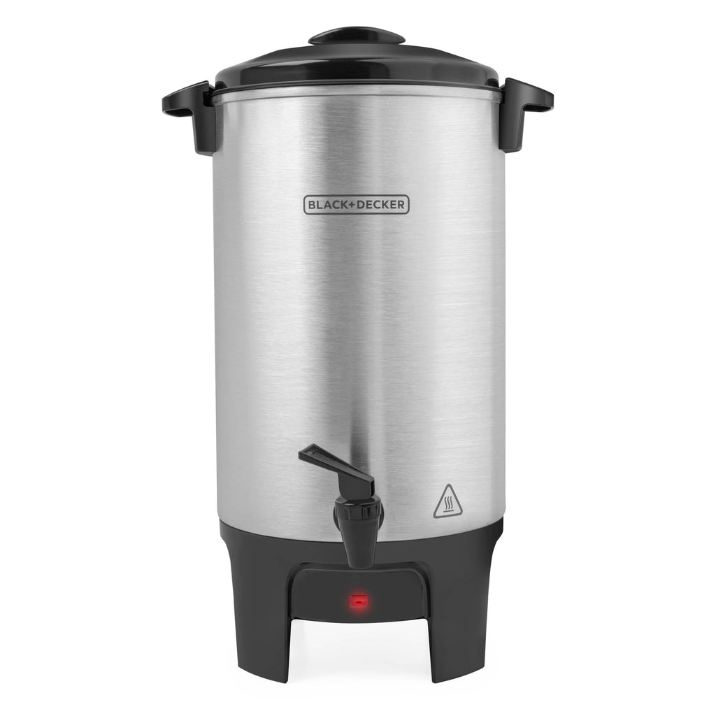 BLACK+DECKER 40-Cup Coffee Urn, Fast Brew with Drip-Free Spigot, Black