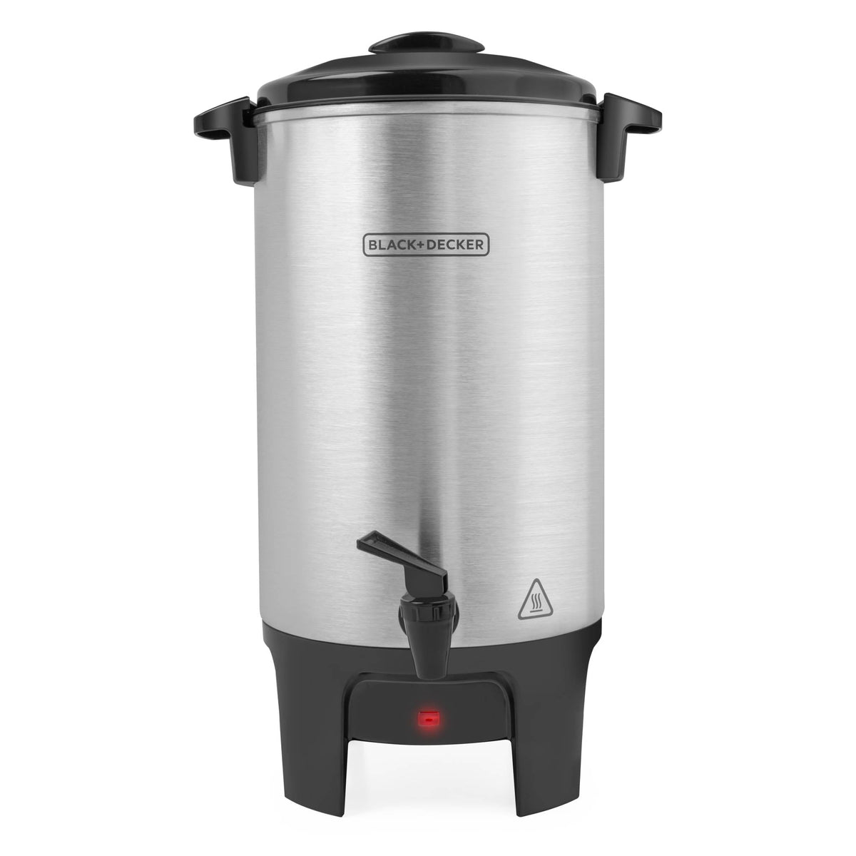 BLACK+DECKER 40-Cup Coffee Urn, Fast Brew with Drip-Free Spigot, Black
