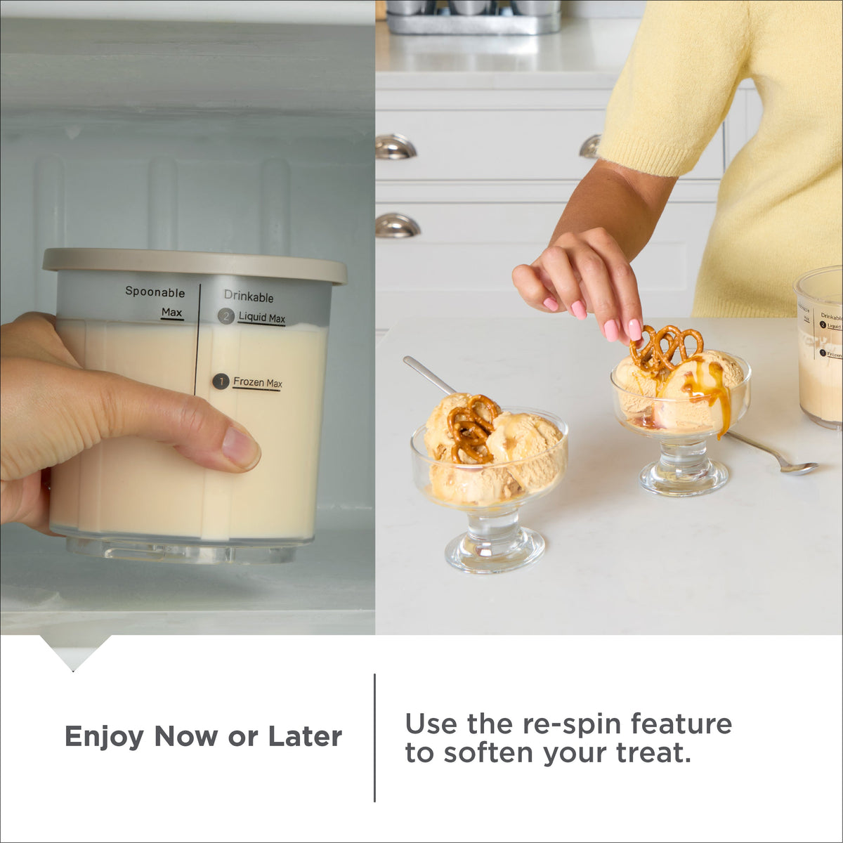 BLACK+DECKER Perfect Pint Ice Cream Maker for Homemade Frozen Treats
