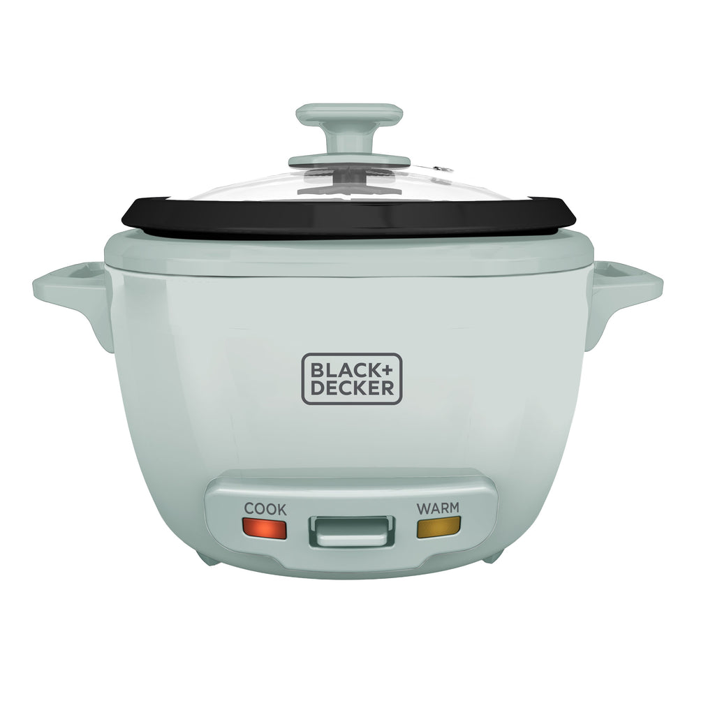 BLACK+DECKER 16-Cup Rice Cooker with Steaming Basket, Surf Spray