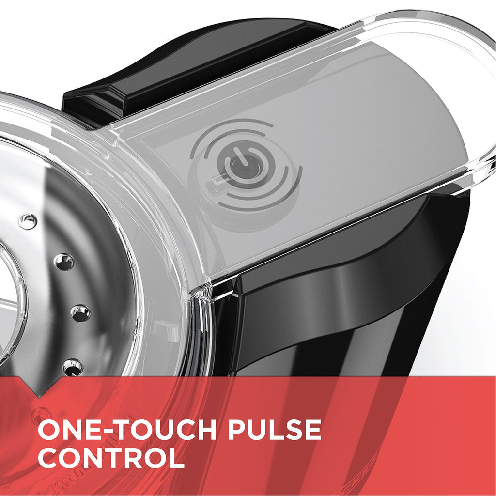 One-Touch 1.5 Cup Capacity Black Chopper