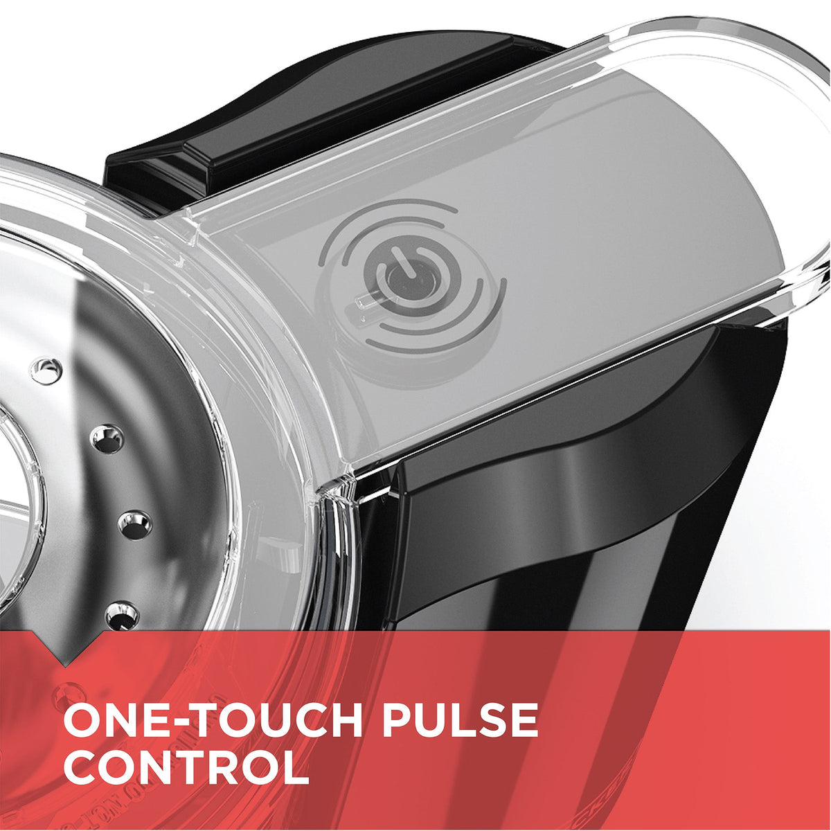 One-Touch 1.5 Cup Capacity Black Chopper