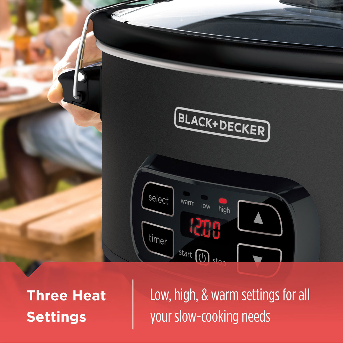 7 Quart Digital Chalkboard Slow Cooker