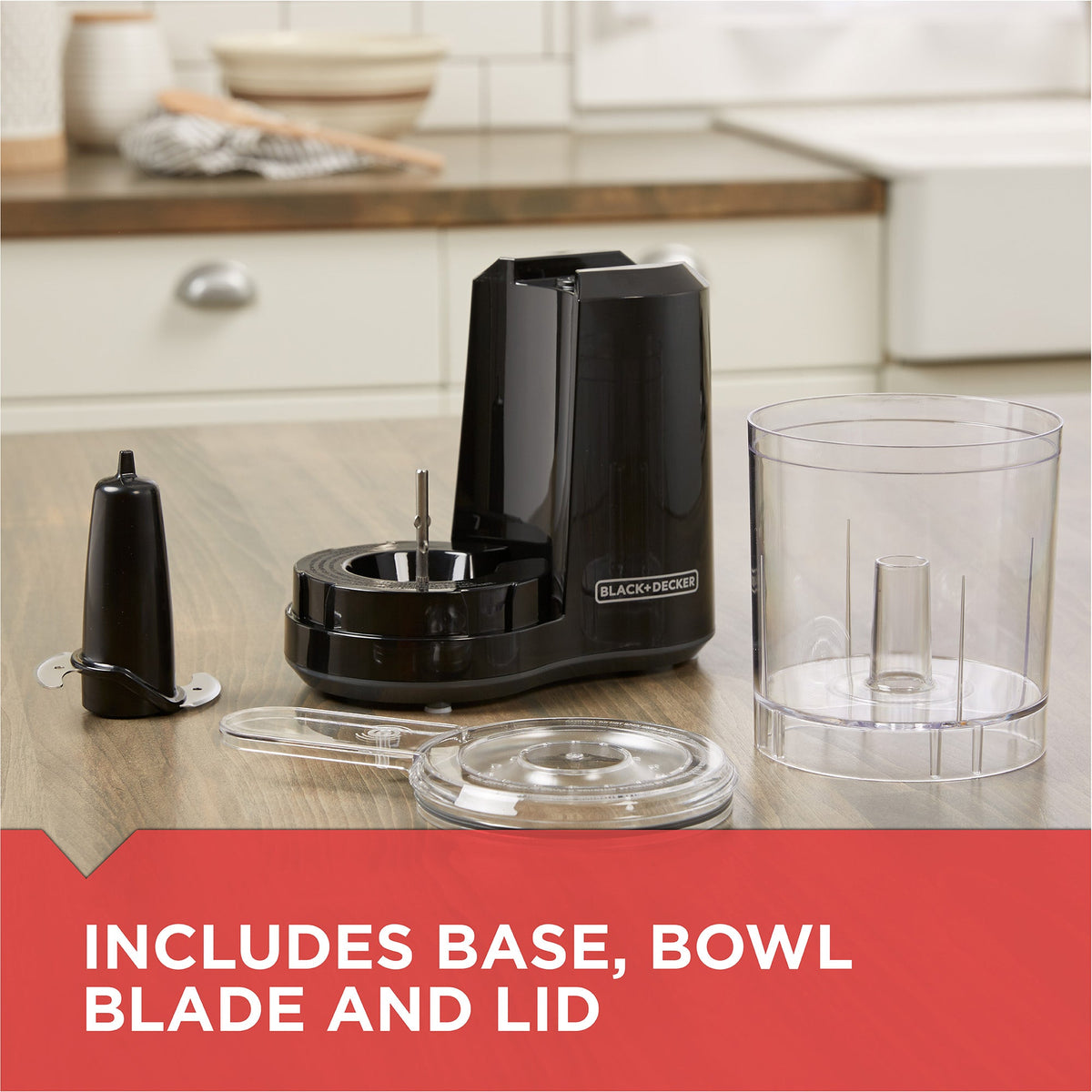One-Touch 3 Cup Capacity Black Chopper