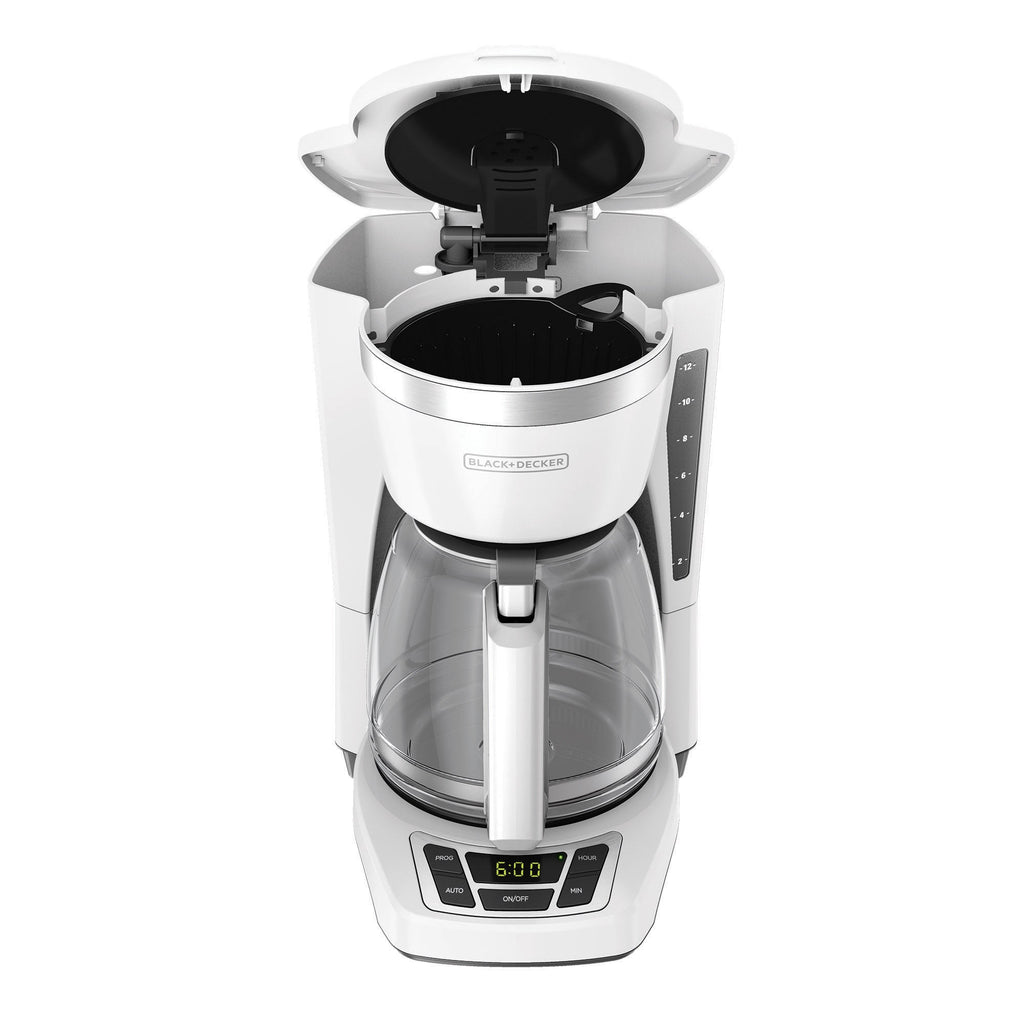 12 Cup Programmable Coffeemaker - White