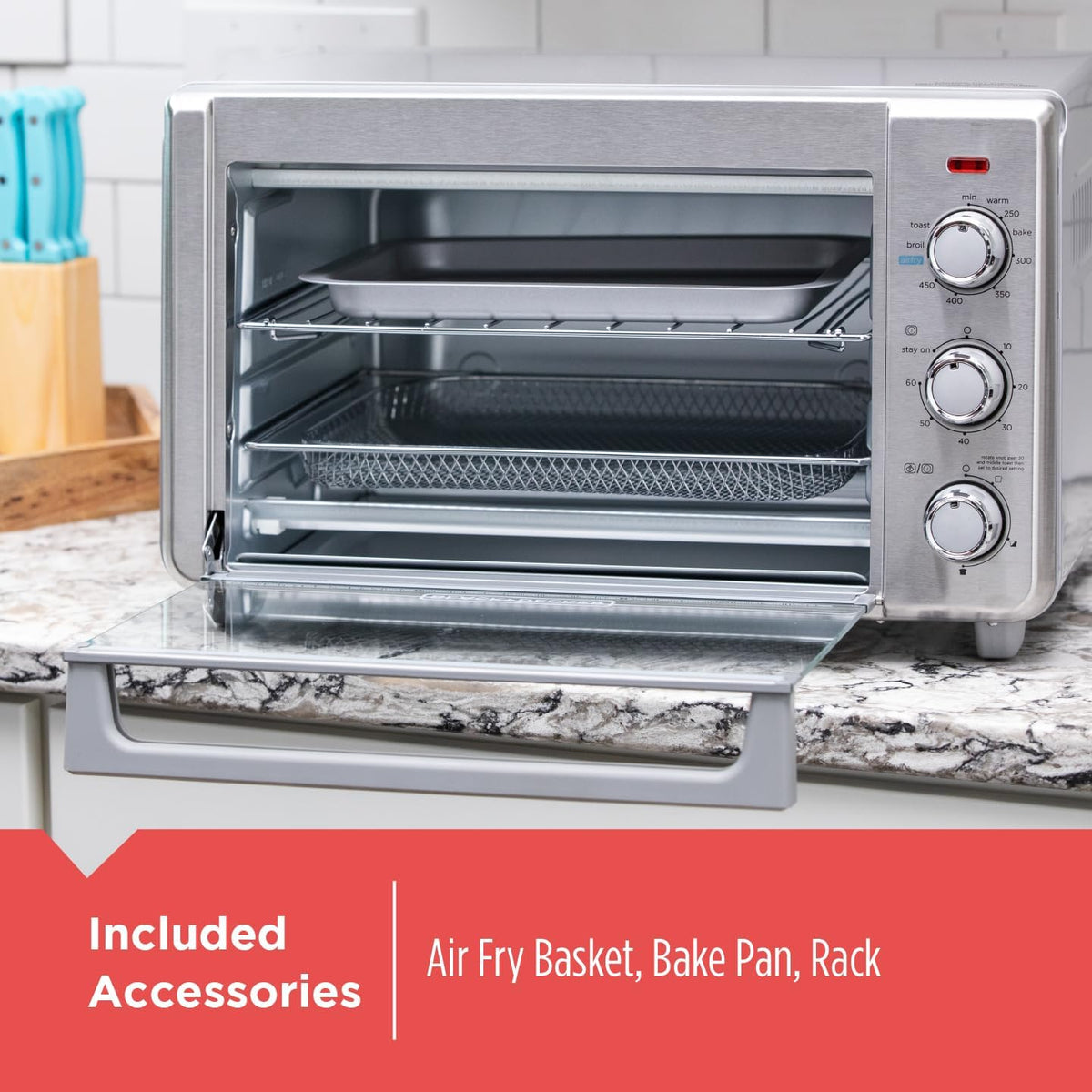 Crisp 'N Bake™ Air Fry 6-Slice Toaster Oven