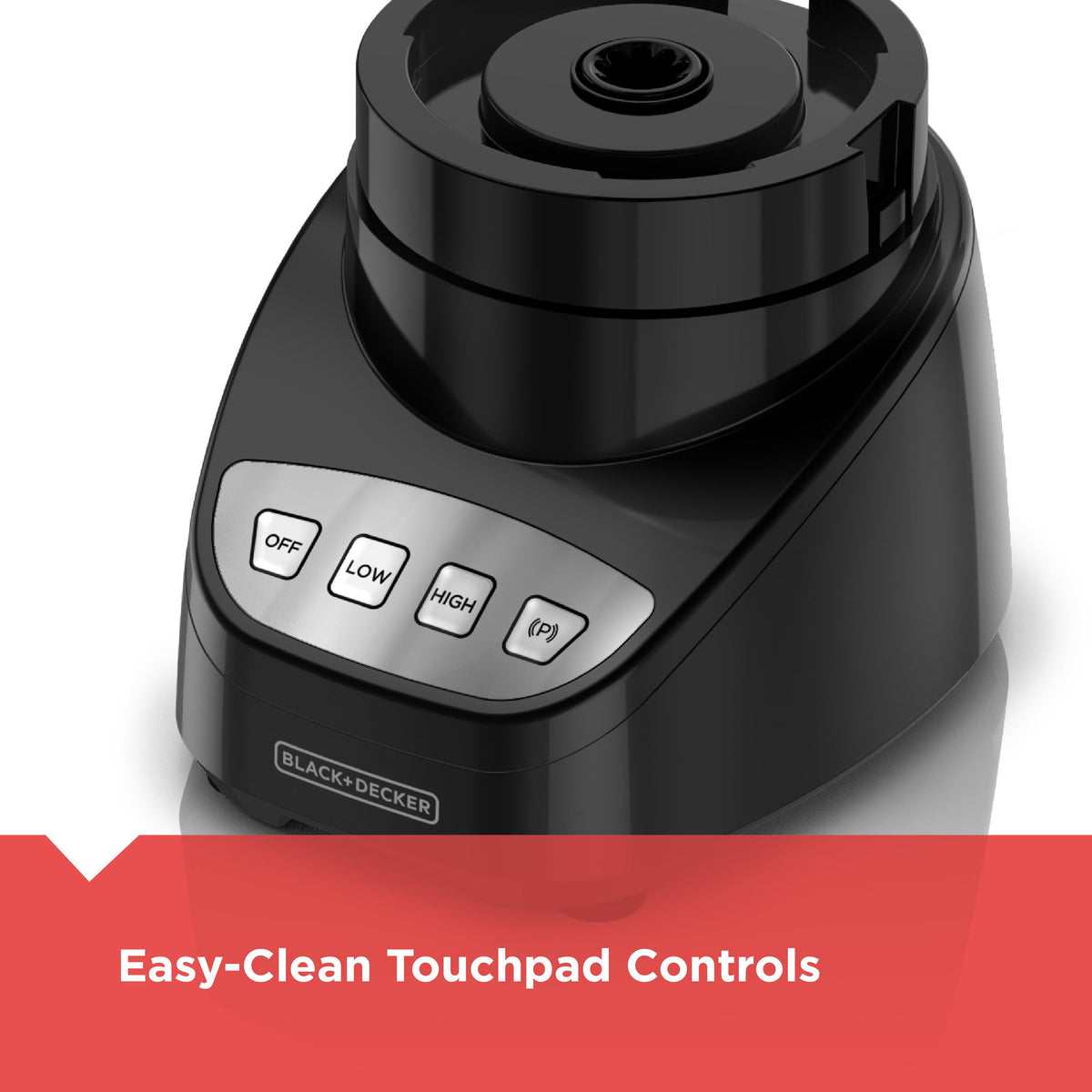 8 Cup Food Processor Easy Assembly - Black