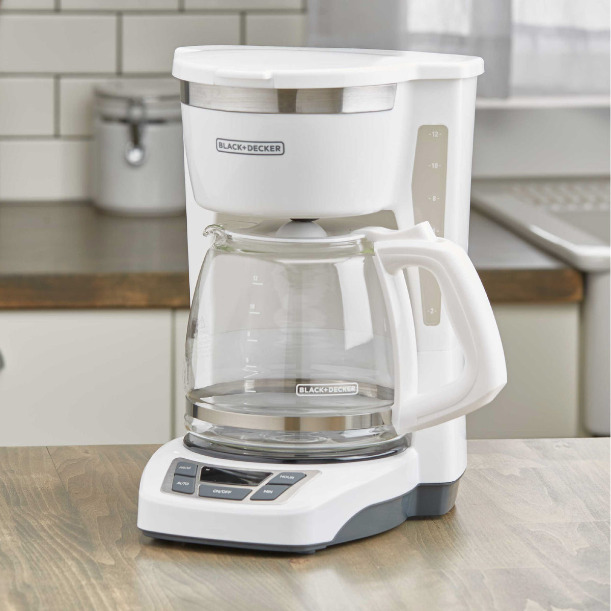 12 Cup Programmable Coffeemaker - White