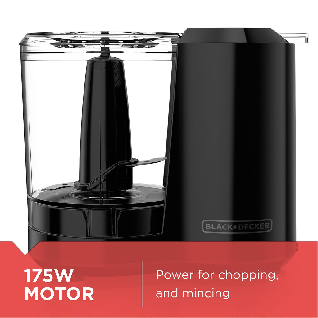 One-Touch 3 Cup Capacity Black Chopper