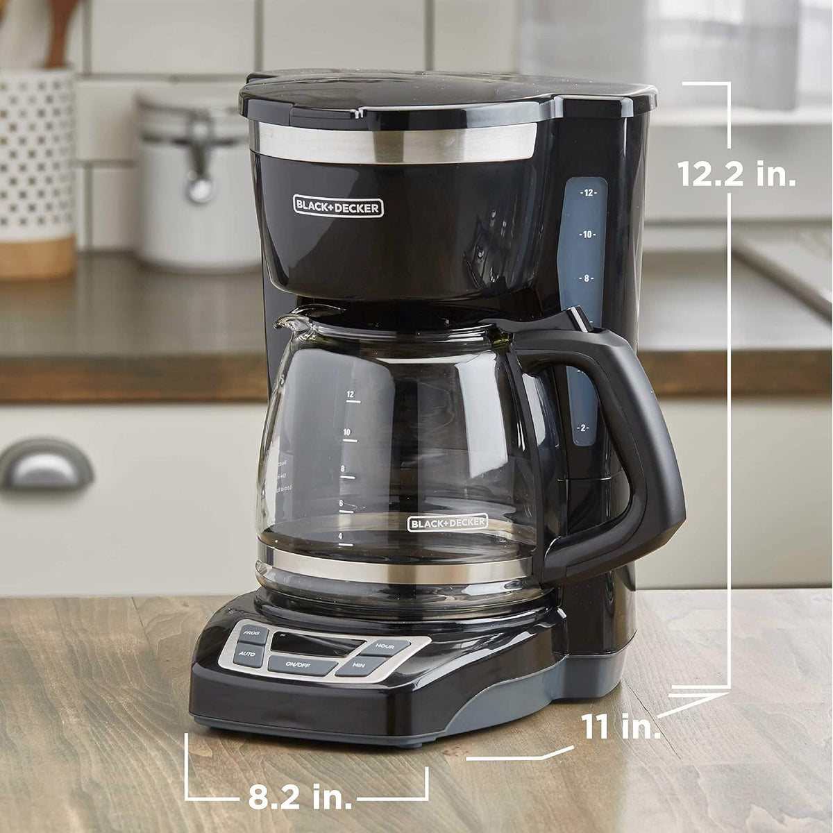 12 Cup Programmable Coffeemaker - Black