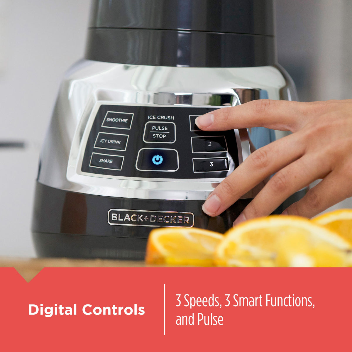 Quiet Blender with Cyclone® Glass Jar