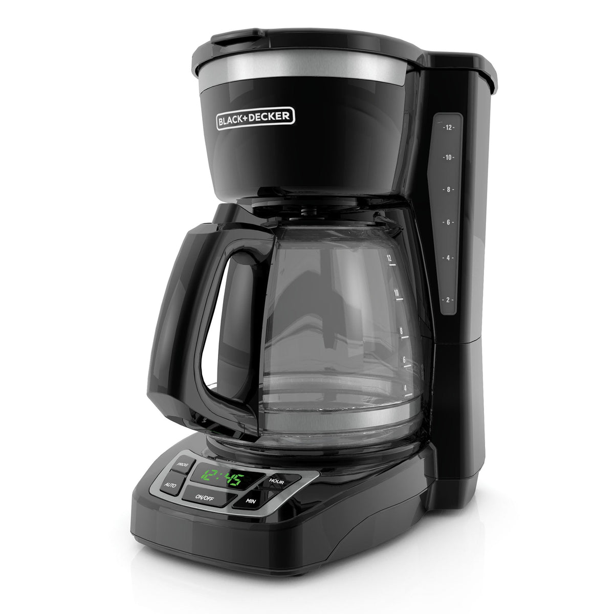 12 Cup Programmable Coffeemaker - Black