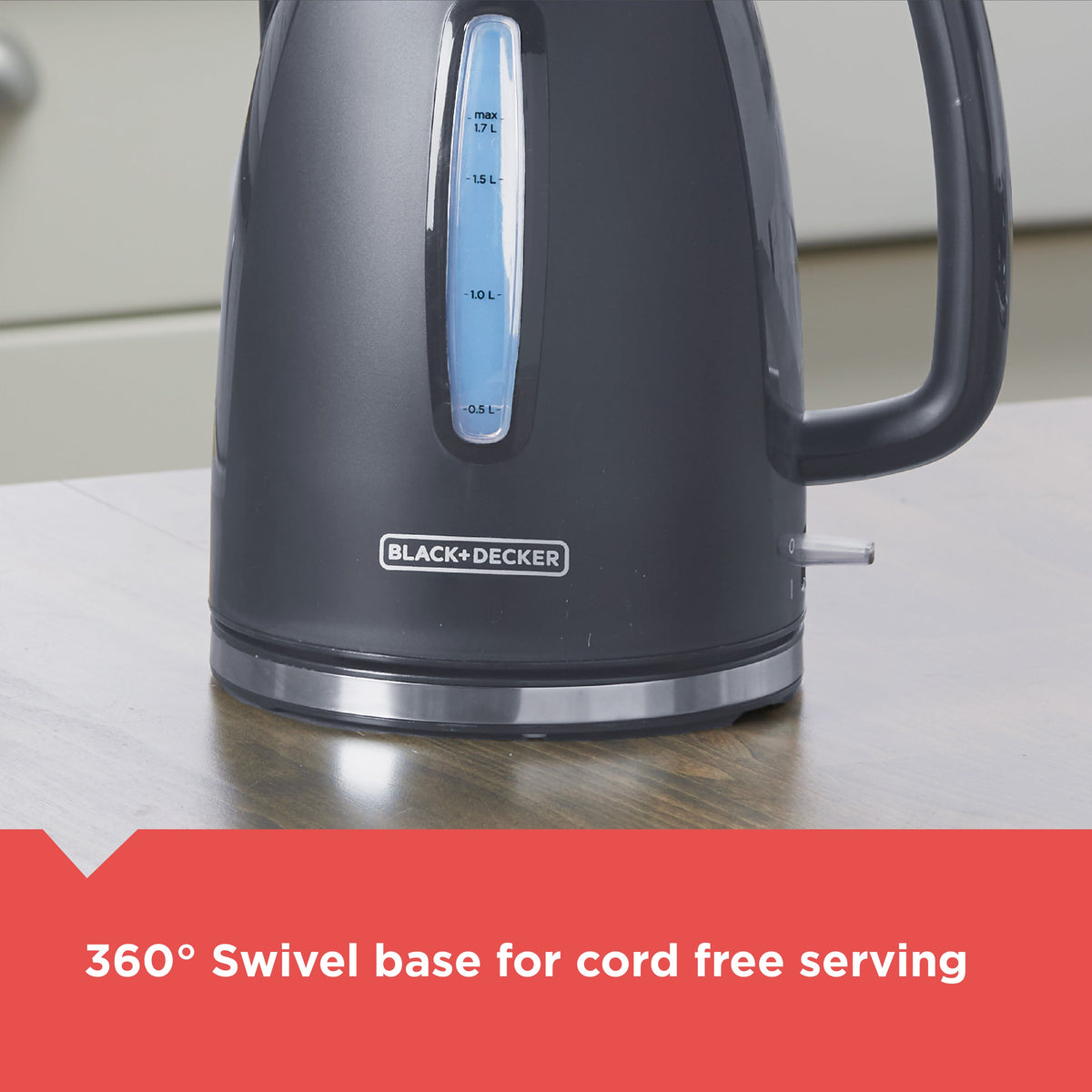 Rapid Boil Electric Kettle - Gray