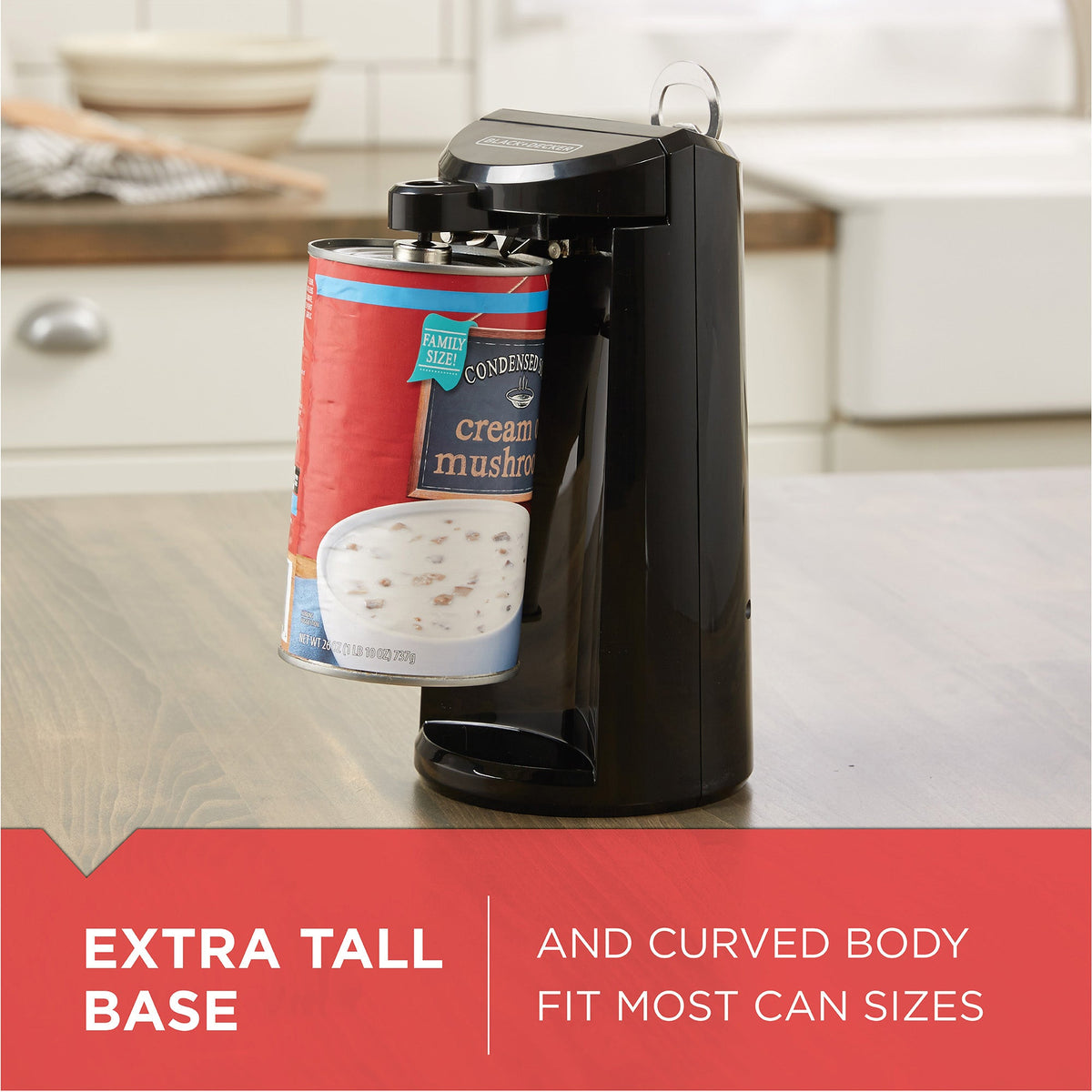Easy Cut™ Extra Tall Electric Can Opener - Black