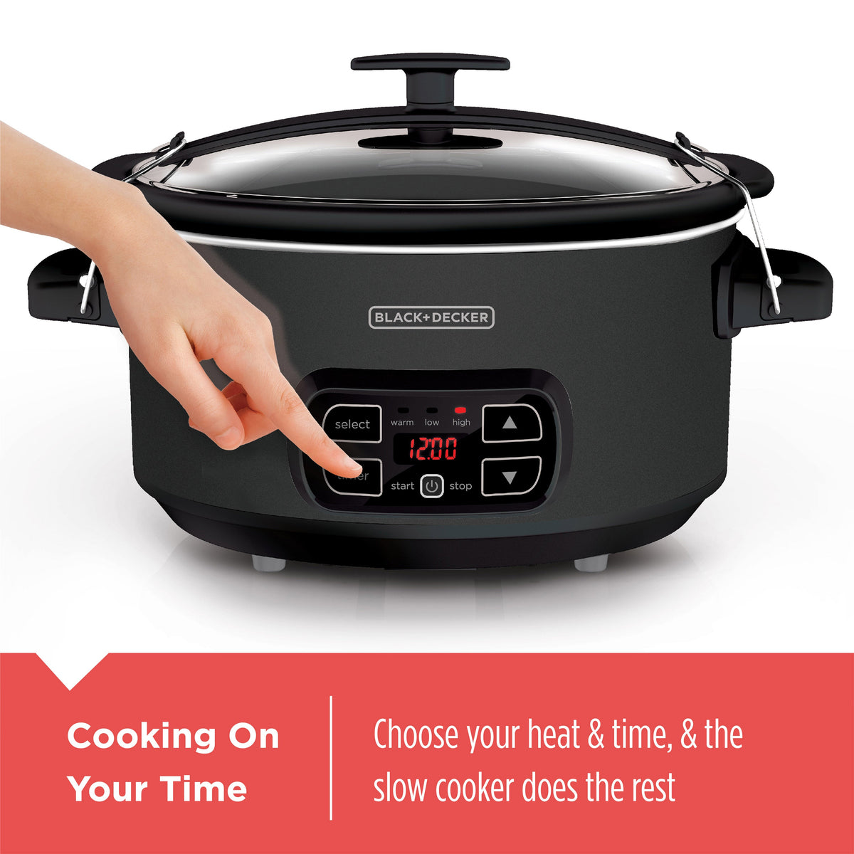 7 Quart Digital Chalkboard Slow Cooker