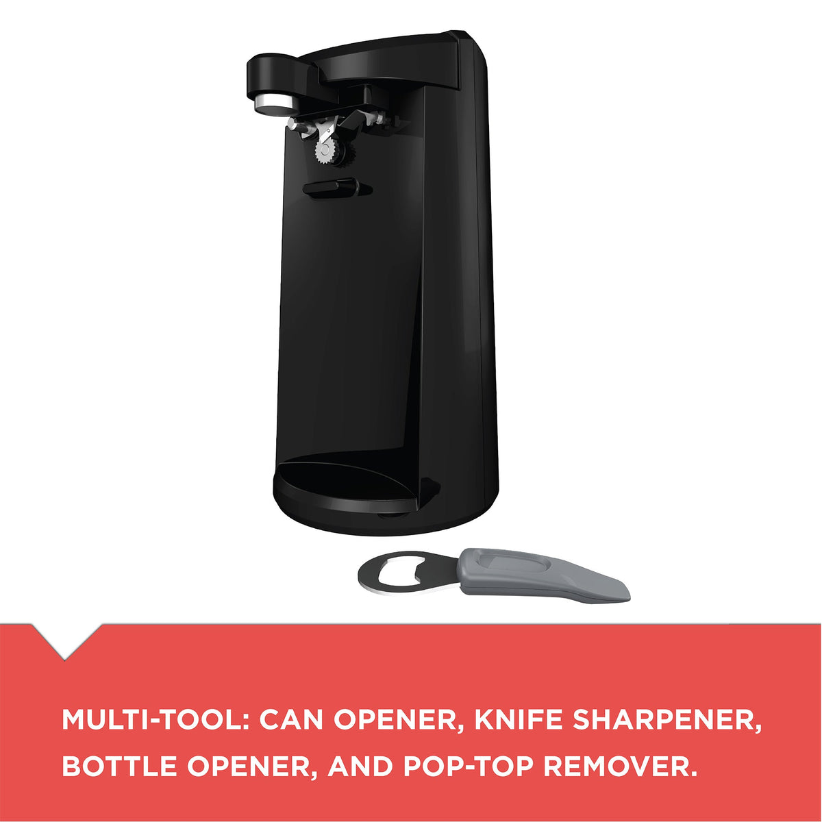 Easy Cut™ Extra Tall Electric Can Opener - Black