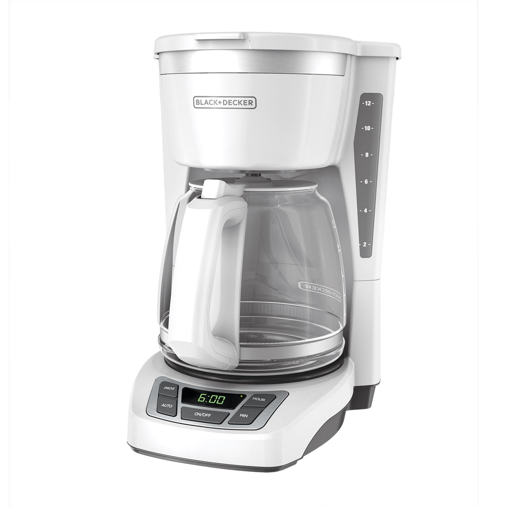 12 Cup Programmable Coffeemaker - White