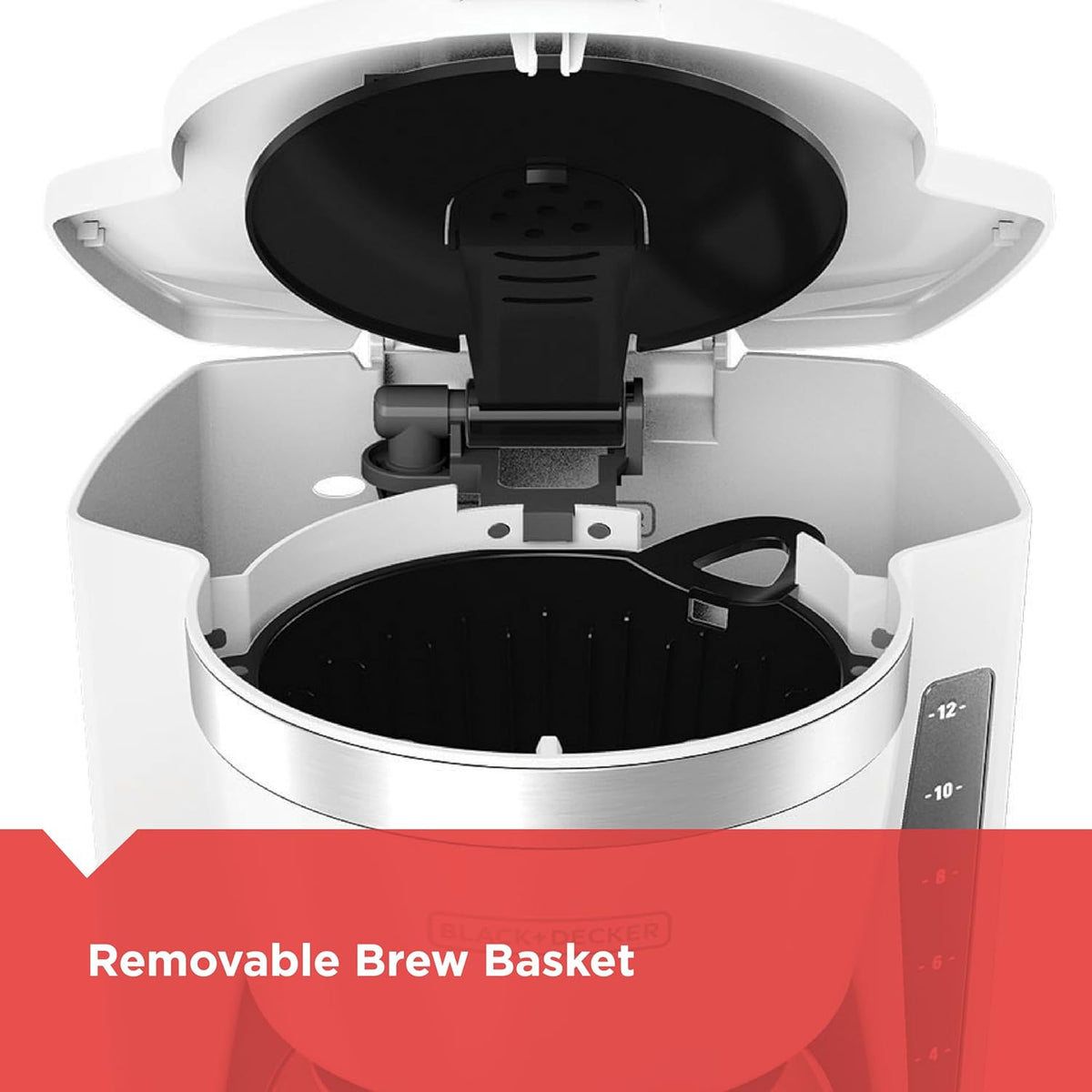 12 Cup Programmable Coffeemaker - White